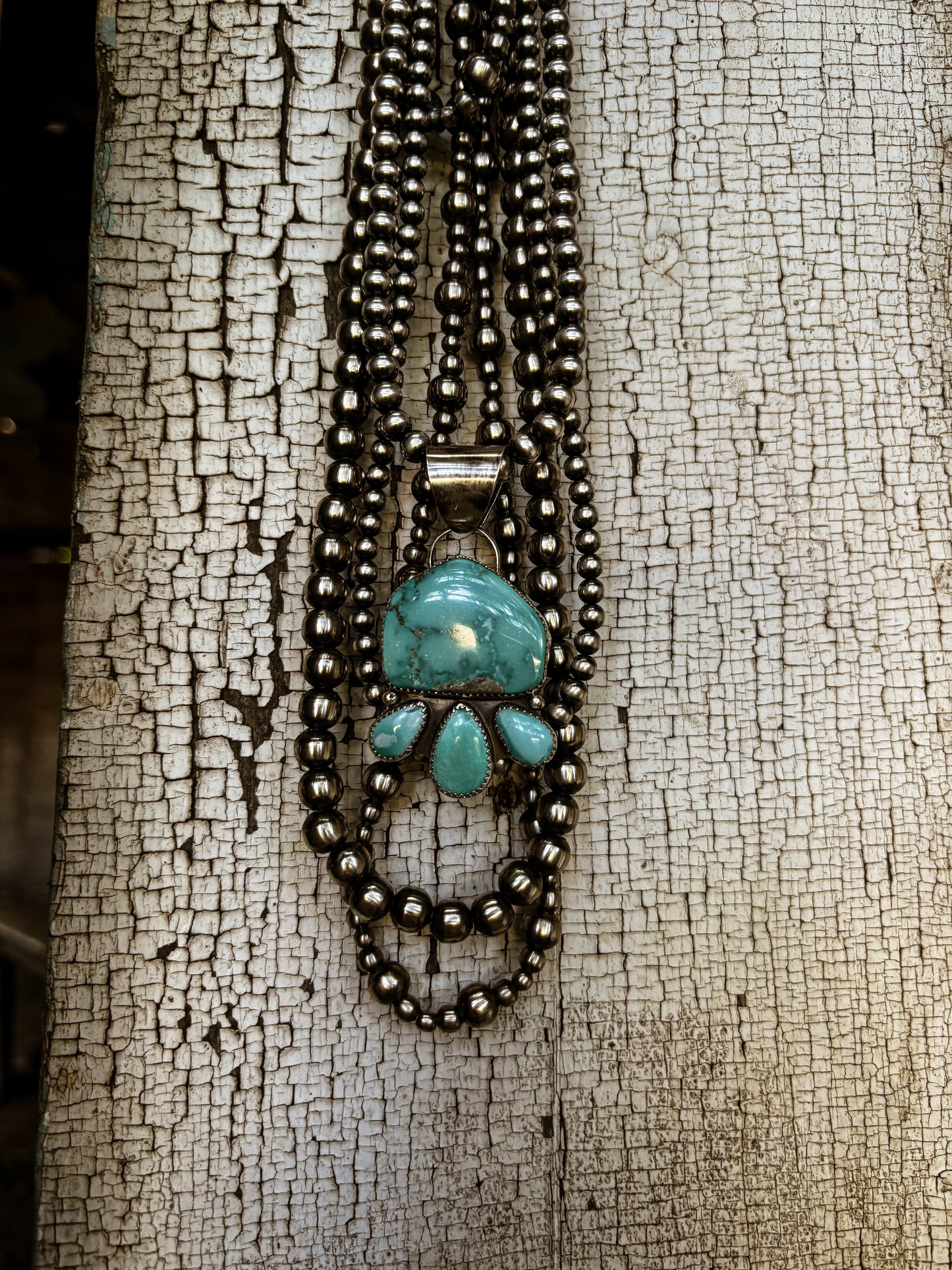 Turquoise Mountain & Natural Carico Lake pendent