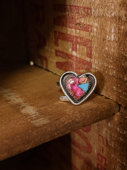 Purple Dahlia Ring ~Adjustable~