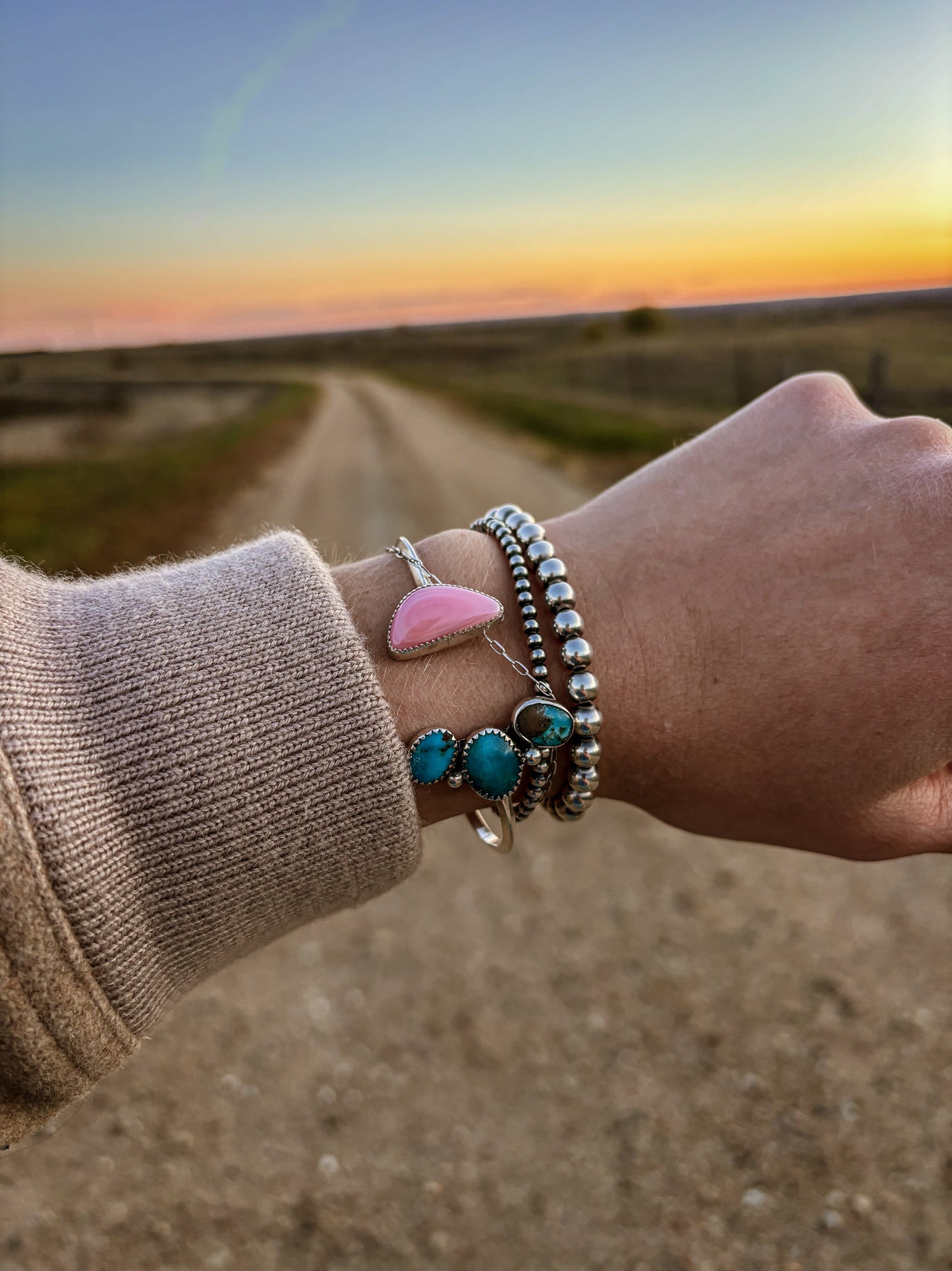 Pink Conch Split Cuff