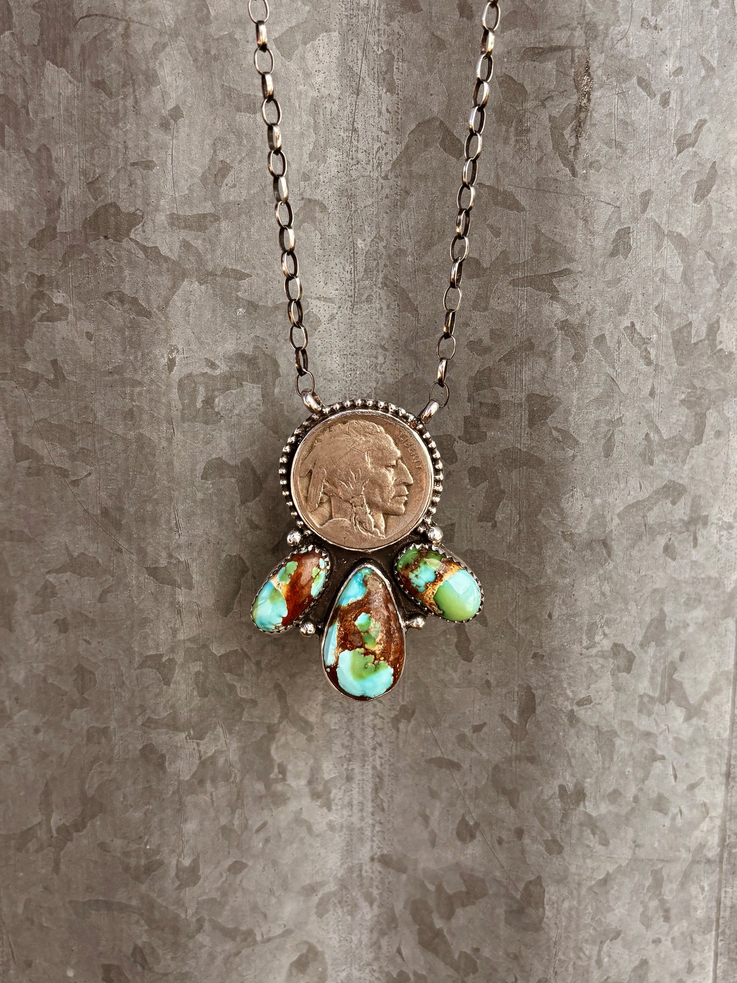Sonoran Mountain Coin Necklace