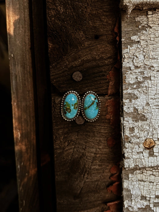 Turquoise Mountain Studs